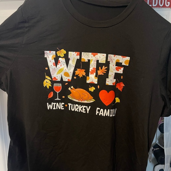 Black "WTF" Saying T-Shirt - Picture 1 of 3